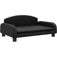 vidaXL Hondenmand 70x45x30 cm kunstleer zwart