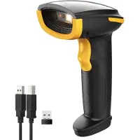 Inateck BCST-23 Barcodescanner, bluetooth, 1D, 2D QR codescanner, draadloos, 1 keer opladen, 3 maanden, draadloze handscanner met app en SDK