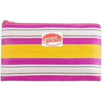 Kitsch Kitchen etui gestreept roze/wit