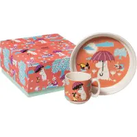 Arabia Moomin Kinderservies Onder De Paraplu - Tafelgerei voor kinderen Vitroporcelain Coral - 1086344