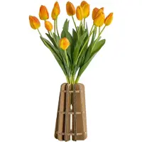 KarTent Kartonnen droogbloemen vaas sylvia - 23 x 13 x 13 cm -