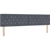 vidaXL Hoofdbord Donkergrijs 200 cm Fluweel