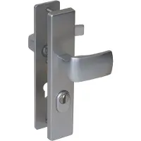 Nemef veiligheidsbeslag knop/kruk - SKG*** met kerntrek - deurdikte 38-45 - PC 55 mm - F1