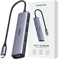 UGREEN - USB - Type C HUB-splitter - 4x USB 3.2 Gen - 1 - zilver - (CM473 - 20841)