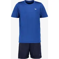 Dutchy Pro tweedelig kinder sport set donkerblauw maat 122/128