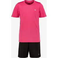 Dutchy Pro tweedelige meisjes sport set roze zwart maat 158/164