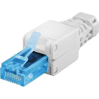 Goobay CAT6a RJ45 connector plug - CAT6a - UTP - RJ45 - voor internetkabels - ethernet kabel - CAT kabel - gereedschapsloos