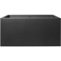 Elho Vivo Next Lang 80 - Plantenbak voor Binnen & Buiten Rechthoekig - 100% Gerecycled Plastic - L 78.0 x H 37.9 cm - Living black
