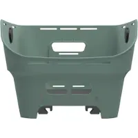 Basil Cento Neo WSL fietsmand achter, zilvergroen- gerecycled kunststof - 21L - geïntegreerde anti-slipmat - reflectiedetails