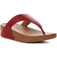 FitFlop Women Lulu Leather Toepost Burnt Berry-Schoenmaat 40