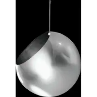 AYTM GLOBE hangende bloempot Ø21 cm h32 cm Zilverkleurig
