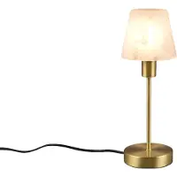 TRIO Tafellampje Luis Ii goud met wit glas