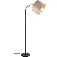 TRIO Staande vloerlamp Julieta fluwele kap