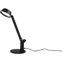 TRIO LED-bureaulamp Ava, dimbaar, zwart, Werkkamer / Kantoor, Kunststof, Modern, LED bureaulamp