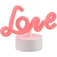 RL LIVE YOUR LIGHT REALITY AMOR - Tafellamp - Wit - incl. 1x SMD 1 W - USB-aansluiting - Geschikt voor accuvoeding