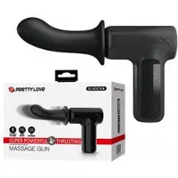 Pretty Love Dj Doctor - stotende vibrator - automatische thrusting - zwart