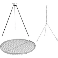 Cookking Draaibare grill, 180 cm - Grillrooster van roestvrij staal, 70 cm