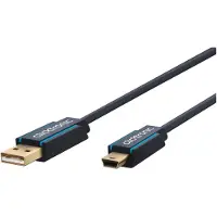 ClickTronic Mini USB kabel - USB A male naar USB mini male - Tot 480 Mbps - Clickt