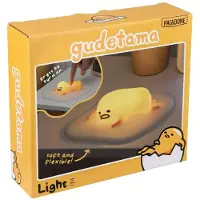Paladone Gudetama Icon Light – officieel gelicentieerde Sanrio 3D lamp van flexibel rubber in eivorm, luie ei‑nachtlamp voor jongens en meisjes, anime cartoon kamerdecoratie –