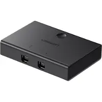 UGREEN USB 2.0-splitserschakelaar 2x1 zwart