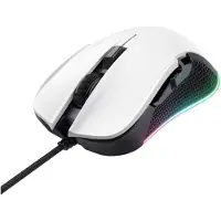 Trust Gaming GXT922W YBAR gamingmuis Gamingmuis met een resolutie van 7200 dpi en volledige RGB-LED-verlichting, wit