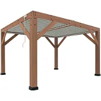 Westmann Cederhouten prieel pergola met lamellendak karl 396x335 cm