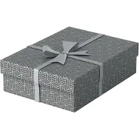 Esselte Home Opberg- en Geschenkdoos 628285 Middelgroot Flat 100% Gerecycled Karton Grijs 265 x 360 x 100 mm 3 Stuks