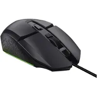 Trust Muis GXT 109 Felox, Bedraad, USB-A, 6400 DPI, RGB, Zwart