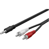 Goobay 3,5mm Jack - Tulp stereo kabel | zwart | 20 meter