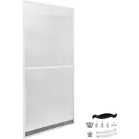 TecTake - Vliegengordijn vliegenhor hordeur - 95x210 cm - wit - 401198