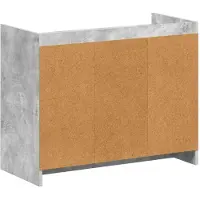 vidaXL Schoenenkast Betongrijs 85 x 39,5 x 70 cm Bewerkt hout