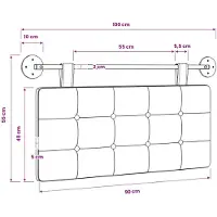 vidaXL Hangend hoofdbord Stof