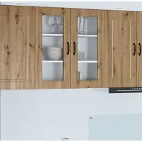 vidaXL Vaatwasserpaneel Kalmar Artisan Eiken 80 x 31 x 80 cm