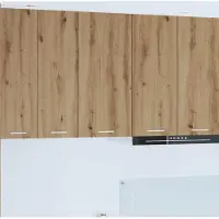 vidaXL Hangkast Ambachtelijke Eik en Wit 40 x 31 x 80 cm Bewerkt hout