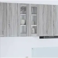vidaXL Hangkast Grijs Sonoma 60 x 31 x 80 cm Bewerkt hout