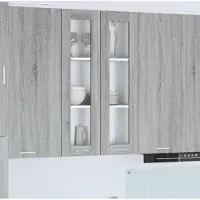 vidaXL Hangkast Grijs Sonoma 60 x 31 x 100 cm Bewerkt hout