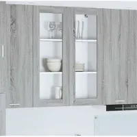 vidaXL Hangkast Grijs Sonoma 80 x 31 x 100 cm Bewerkt hout