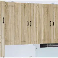 vidaXL Wandkast LUCCA Sonoma Eiken 60 x 31 x 100 cm Bewerkt hout