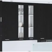 vidaXL Hangkast Zwart Eiken 60 x 31 x 100 cm Bewerkt hout