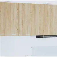 vidaXL Hangkast Sonoma Eik en Wit 50 x 31 x 80 cm Bewerkt hout