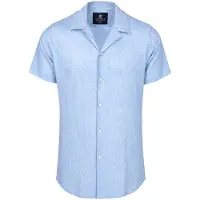 Desoto Overhemd Regular Fit blauw gemêleerd