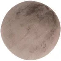 Muratap Heaven fluffy soft vloerkleed hoogpolig effen tapijt - 120 cm rond
