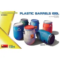 Other Modelbouwpakket Diorama - 24004 Plastic Vaten/Drums 100 Liter - 6 Vaten voor Diorama Plastic - 1:24 - Modelbouw