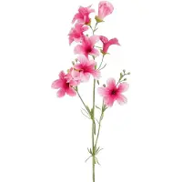 Mica Decorations Kunstbloem Petunia Floral - H89 cm - roze - kunststof - stelen kunstbloemen - boeket - rozen bloemetjes
