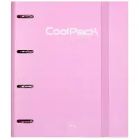 CoolPack Pastel Ringband A4 Roze met 4 Ringen en 4 Tabbladen