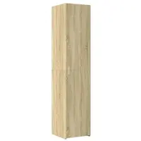 vidaXL Hoge kast 40x42,5x185 cm bewerkt hout sonoma eikenkleurig