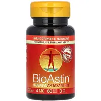 Cyanotech BioAstin Hawaiian Astaxanthin - 4mg, 60 Softgels - Premium Antioxidant voor Ogen, Huid, Gewrichten & Immuunsysteem