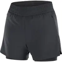 Salomon - Trail / Running dameskleding - Shkout C 2In1 Shorts 4" W Deep Black voor Dames - Maat L - Zwart