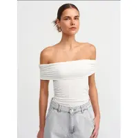Hiccups for Kids Off-Shoulder Rimpel Bodycon Top