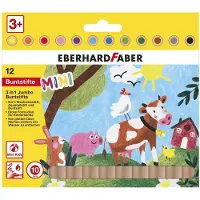 Eberhard Faber kleurpotloden - MiniMaxi - 12 stuks - dikke kern - EF-518912